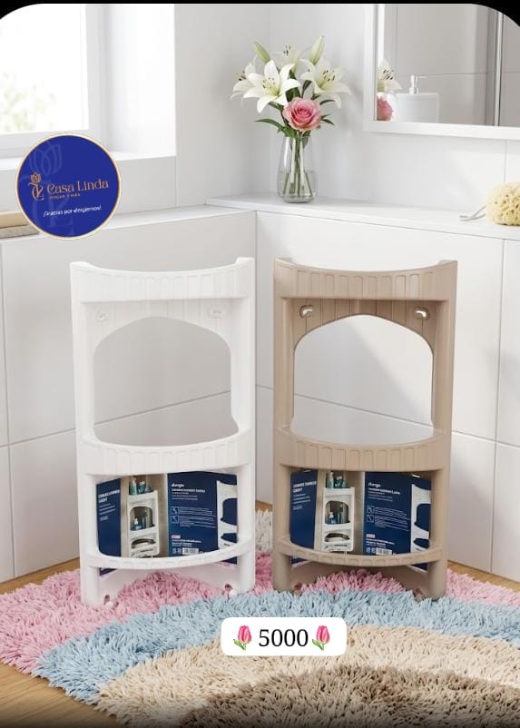 Esquinero organizador para baño