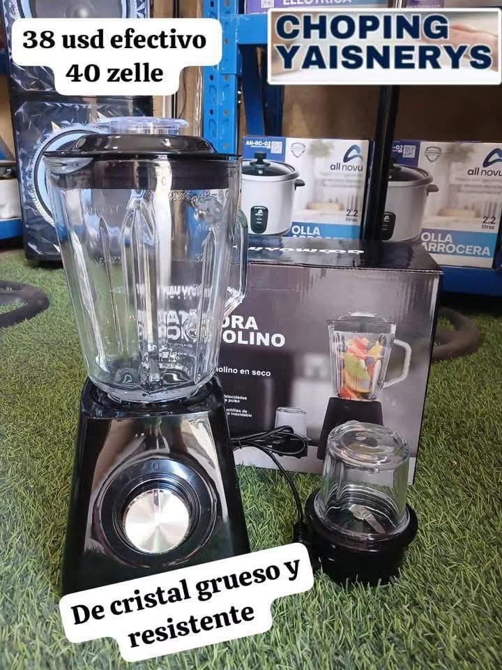 Batidora de cristal con molinillo