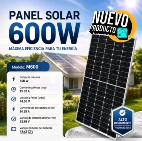 Panel Solar 600w